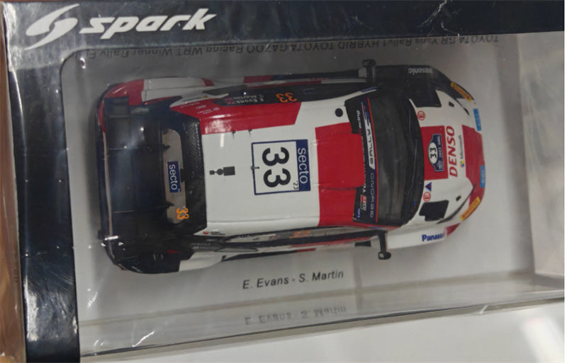 Spark TOYOTA GR Yaris Rally1 HYBRID GAZOO Racing WRT Winner Rally Finland 2023 E.Evans - S.Martin 1:43 Car Pre-built Model view5
