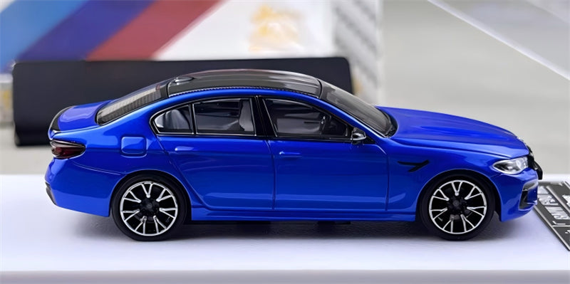 1:64 BMW M5 F90 Marina Bay Blue Howie Model DIECAST Civil Car Model