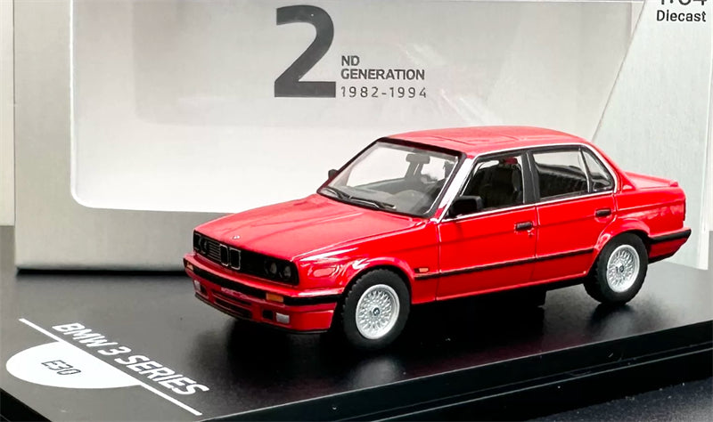 1:64 BMW 3 Series E30 red Almost Real DIECAST Civil Car Model