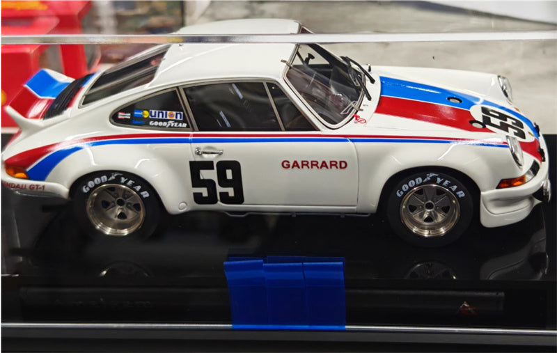 1:18 Porsche 911 White blue pigment version Amalgam #59 Resin Car Model view8