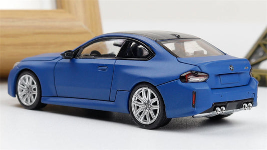 1:64 BMW M2 G87 Frozen Portimao Blue Howie Model DIECAST Civil Car Model