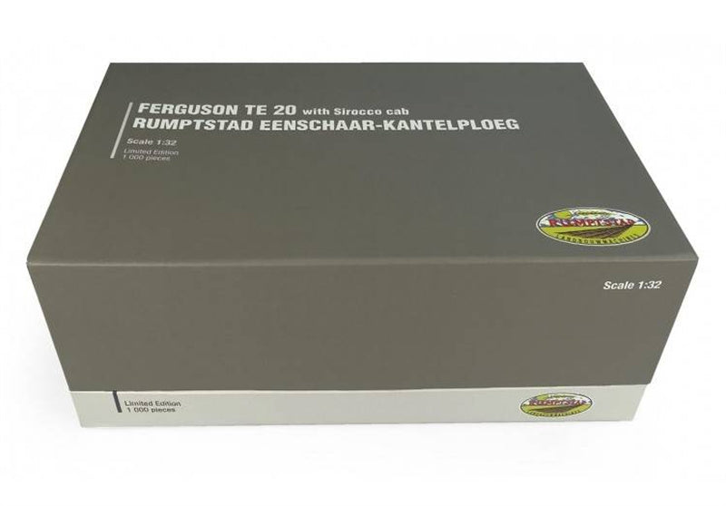Universal Hobbies FERGUSON TE 20 With Sirocco Cab Rumptstad Eenschaar - Kantelploeg Limited Edition 1000PCS ONLY 1:32 Truck Pre-built Model