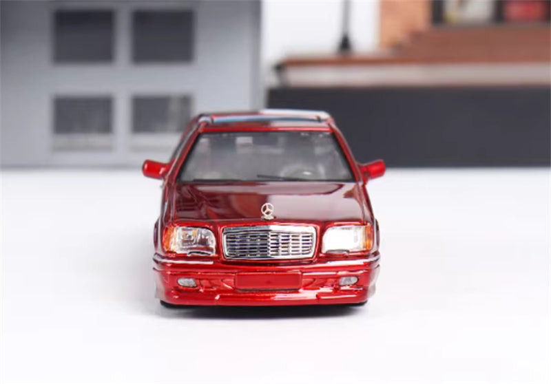 SW Mercedes Benz S600 W140 Red Limited Edition 499PCS ONLY 1:64 car Pre-built Model view6
