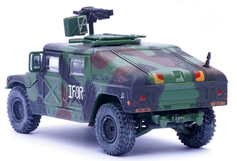 PANZERKAMPF US M998 Humvee 4x4 Utility Vehicle with Grenade Launcher IForward Emergency Command 519th Constitutional Regiment 65th Company 1:64 Tank Pre-built Model