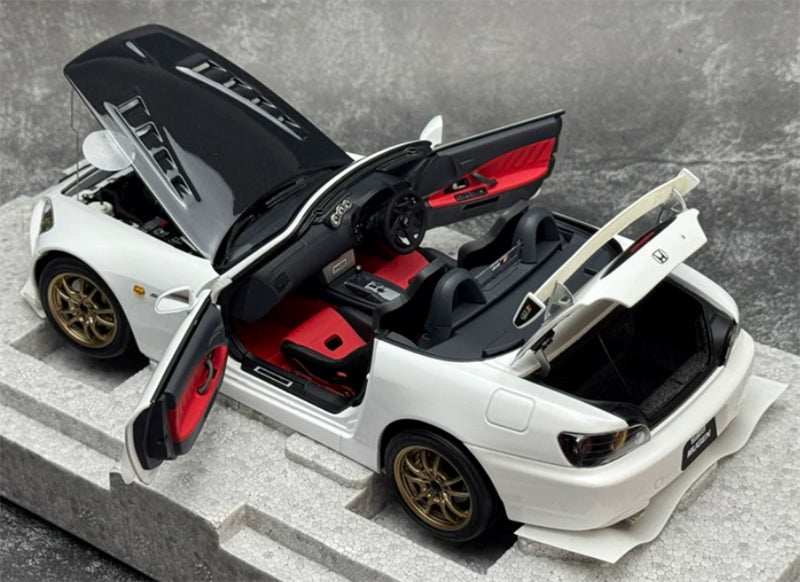 1:18 Honda S2000 MUGEN  White Pearl MOTORHELIX Limited Edition 299PCS ONLY DIECAST Model