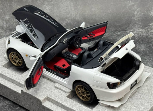 1:18 Honda S2000 MUGEN  White Pearl MOTORHELIX Limited Edition 299PCS ONLY DIECAST Model