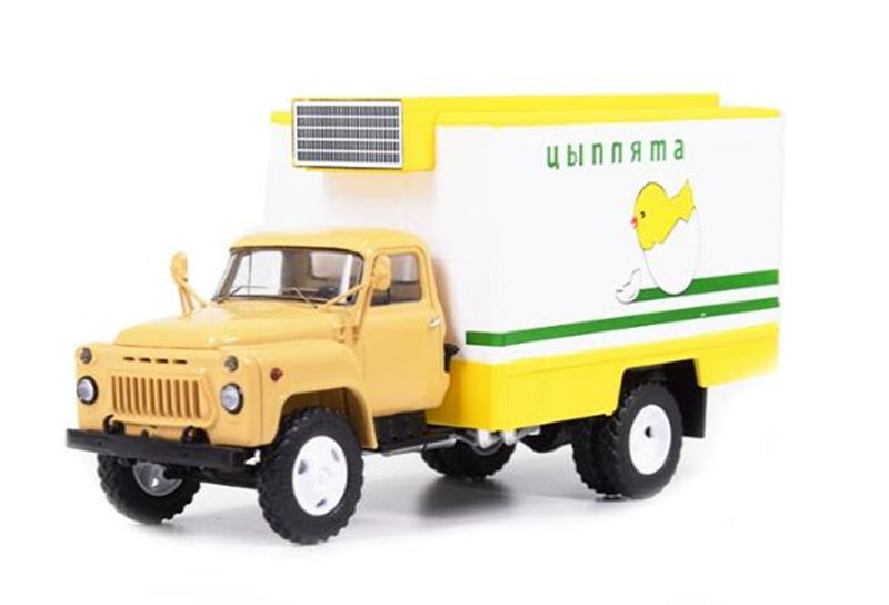StartScaleModels Soviet SHZAS-3716 Gaz Egg Delivery Truck Ukraine Tailboard Van 1:43 Truck Pre-built Model