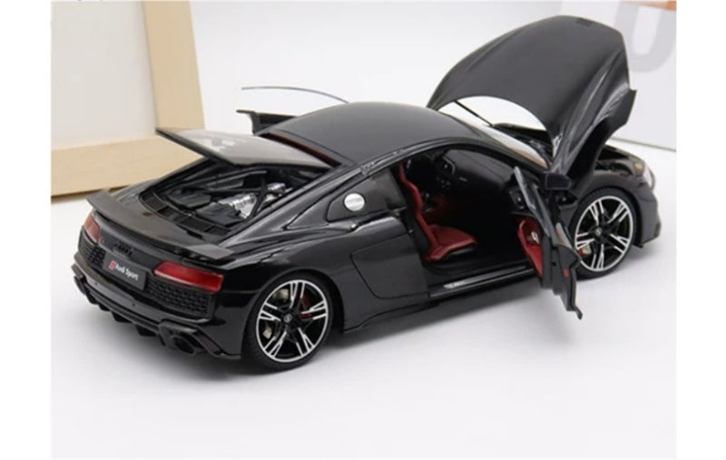 1:18 AUDI R8 Sport 2021 Legendary Black KengFai Hardtop version DIECAST Model