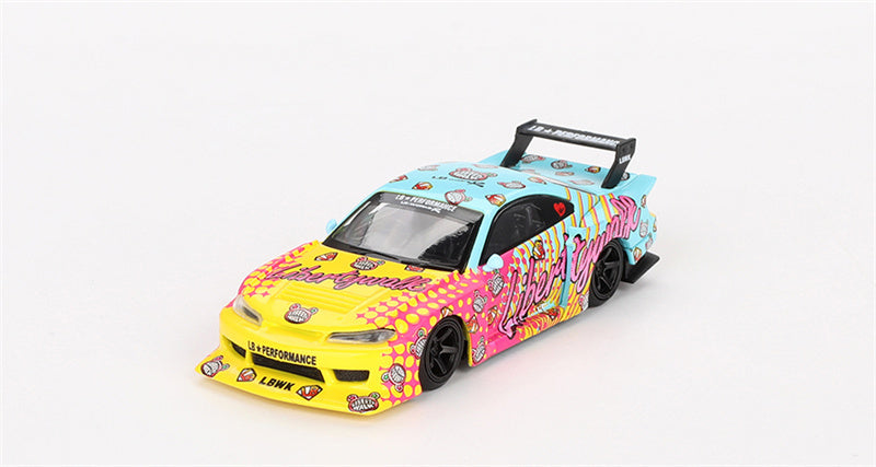 1:64 Nissan SILVIA S15 LB-Super Silhouette LBWK KUMA MINIGT DIECAST Model
