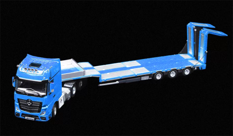 1:64 Mercedes-Benz Actros Blue TIMEMICRO x PERKA DIECAST Trailer & Tractor Model