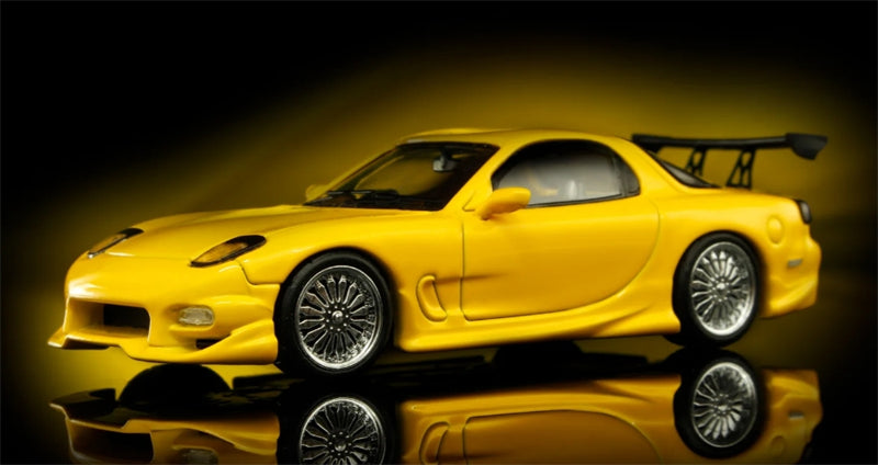 1:64 Mazda Veilside Yellow Mortals DIECAST Limited Edition 499pcs ONLY Model