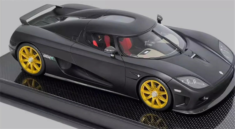 1:18 Koenigsegg CCXR 2010 Storm Black VMB Resin Car Model view2