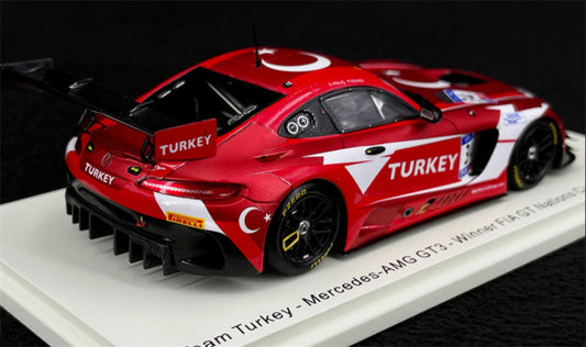 1:43 Spark Team Turkey Mercedes AMG GT3 Winner FIA GT Nations Cup Bahrain 2018 view2