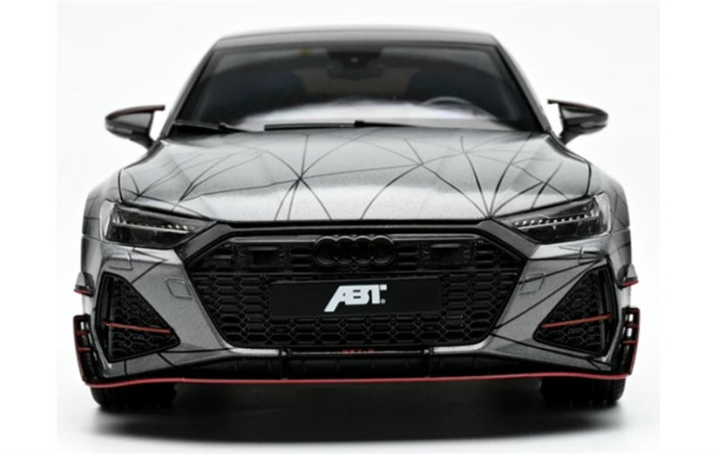 1:18 AUDI RS7 Sportback ABT  Grey line chart KengFai modified version DIECAST Model
