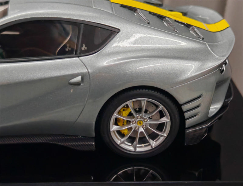 1:18 Ferrari 812 grey Amalgam Resin Car Model view2