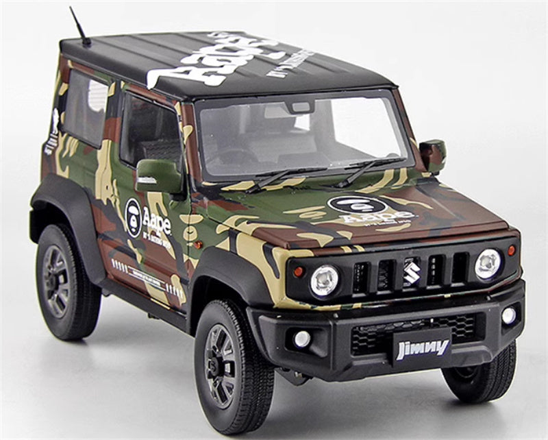 BM Creations Suzuki Jimny JB74 2018 Camouflage Field Edition Right hand drive Limited Edition 600PCS ONLY 1:18 Car Pre-built Model view6