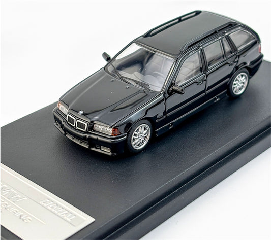 Mortal Third Generation BMW 3 Series E36 Four-Door Touring Black regular version Limited Edition 499PCS ONLY 1:64 Car Pre-built Model view1