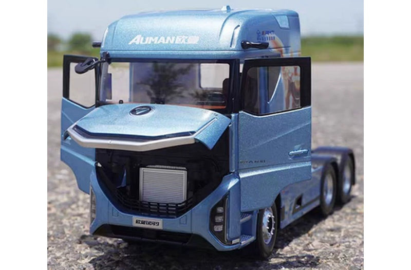 FOTON Auman Galaxy 9 Truck light blue 1:24 Truck Pre-built Airliner Model Display view4