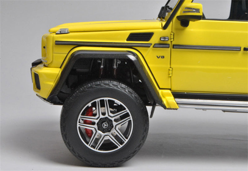 Almost Real Mercedes Benz G500 4X4 SUV Yellow 1:18 DIECAST CAR