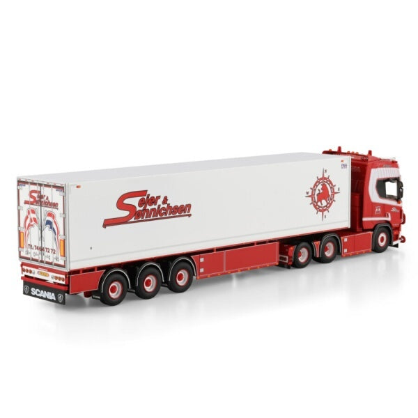 1:50 SCANIA SEJER & SONNICHSEN R CR20H 6X2 REEFER TRAILER 3 AXLE WSI   Diecast Model