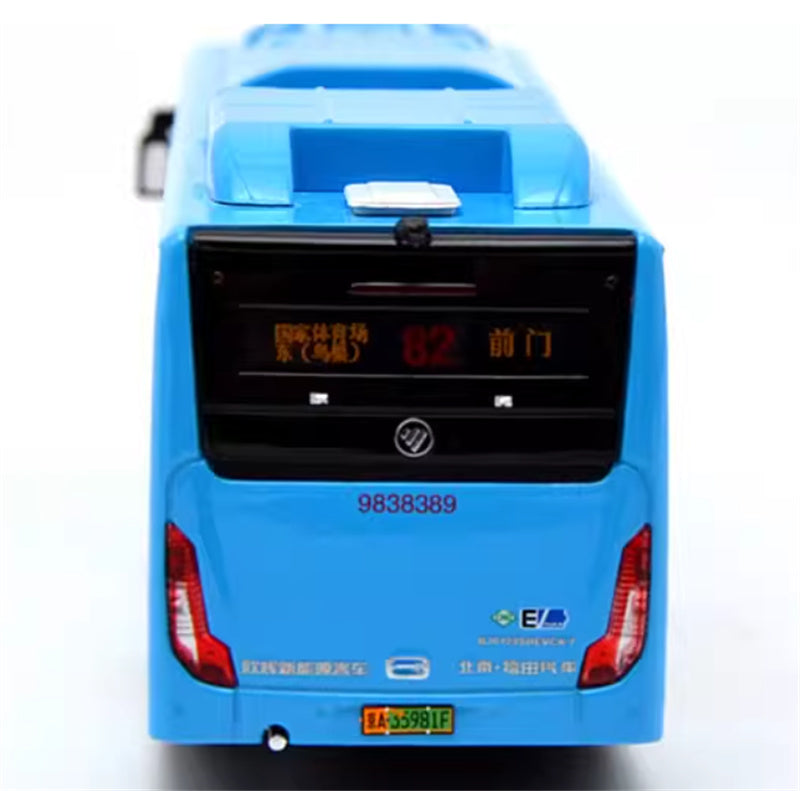 Beijing Public Transport Foton Xiangyun Blue Single Machine Route 82 1:64 Bus Pre-built Model view7