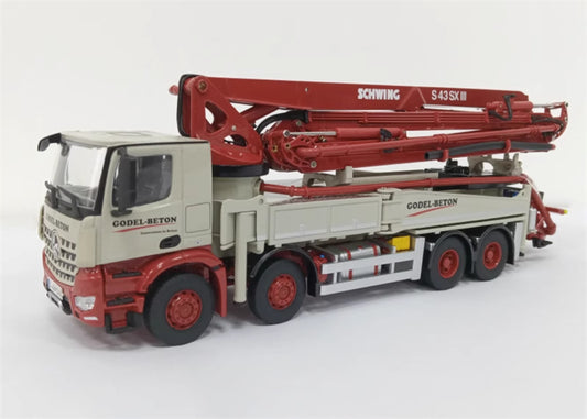 NZG SCHWING S43 SX III Pump Truck Lorry Godel Beton 1:50 DIECAST Truck Lorry