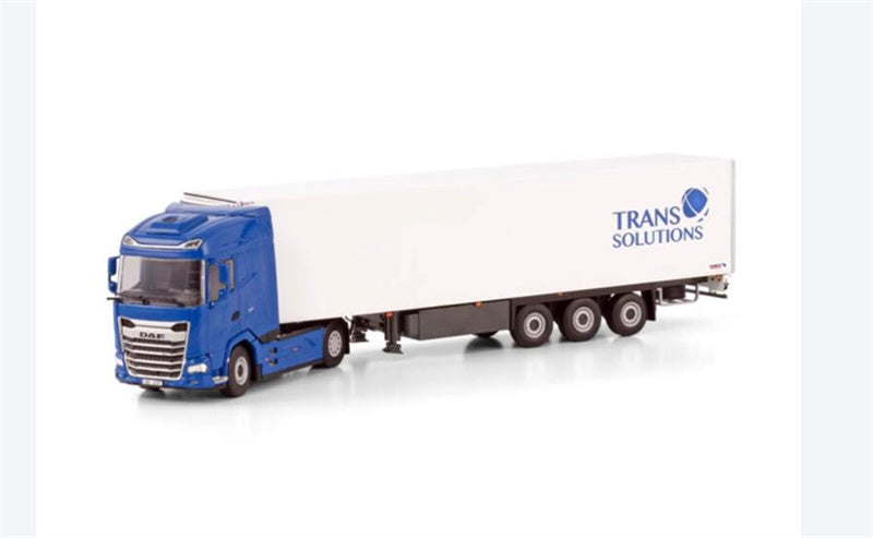 WSI DAF XG 4X2 REEFER TRAILER - 3 AXLE TRANS SOLUTIONS 1:50 Truck Pre-built Model