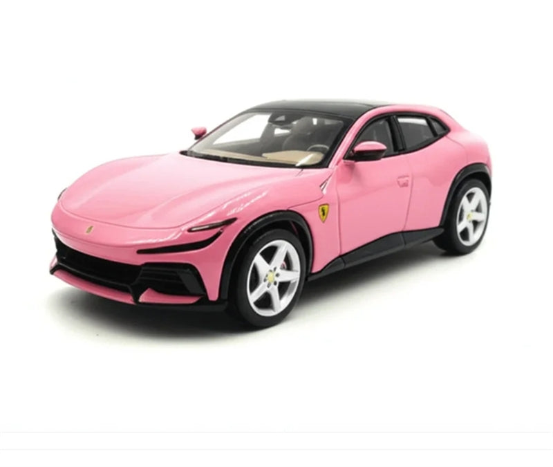Funny Model Ferrari Purosangue V12 FUV Metallic Pink SUV 1:64 car Pre-built Model view1