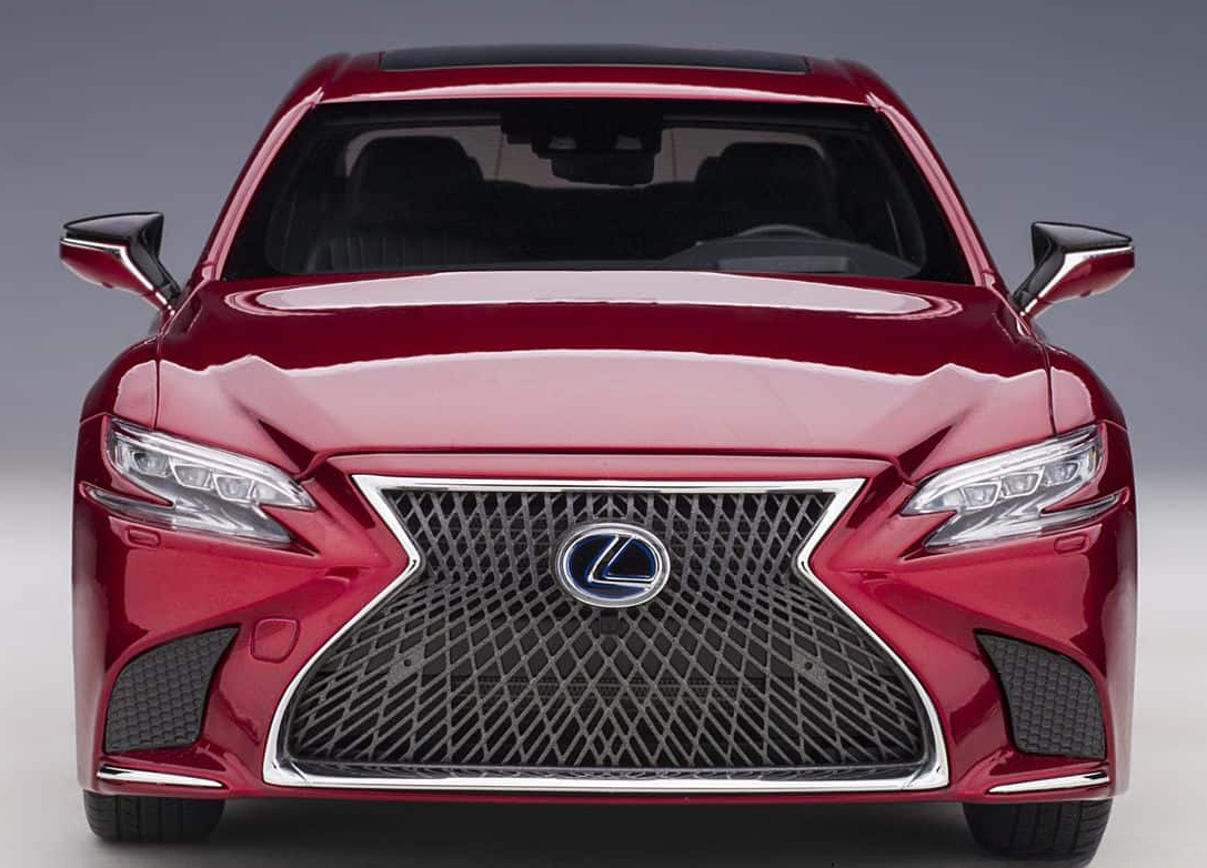 AUTOART Lexus LS500H Red 1:18 Car Pre-built Model view3