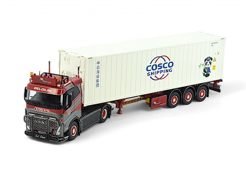 Tekno  Volvo FH05 4X2 40ft Container Trailer Cosco shipping 1:50 Truck Pre-built Model