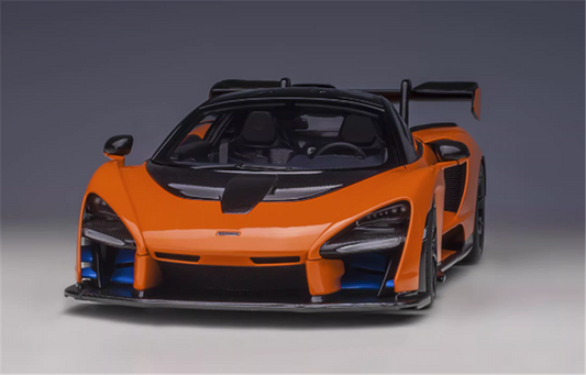 AUTOART McLaren Senna orange 1:18car Pre-a Model
