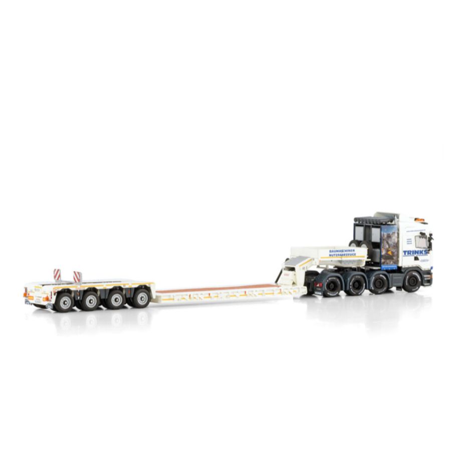 WSI  SCANIA R6 8X4 STREAMLINE HIGHLINE EURO LOW LOADER PENDEL X - 4 AXLE Trinks 1:50 DIECAST Truck Lorry