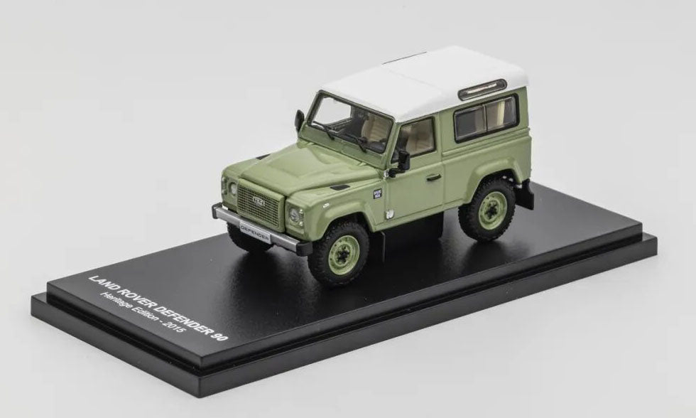 1:64 AR Box Land Rover Defender 90 Heritage 2015 Green Diecast Model