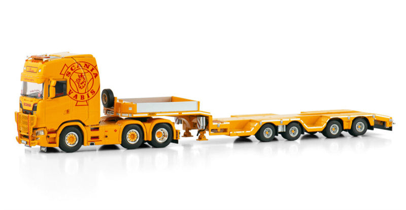 WSI SCANIA S HIGHLINE CS20H 6X2 TWINSTEER BROSHUIS WHEEL WELL SEMI LOWLOADER - 4 AXLE Einhaus 1:50 Model