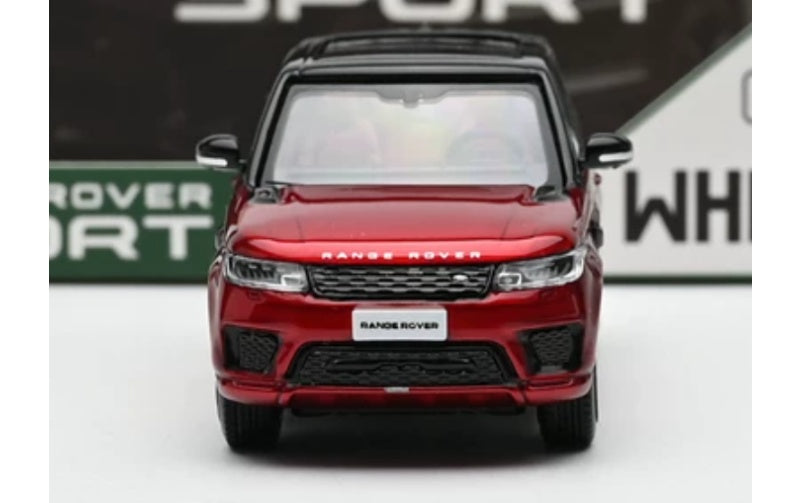 1:64 Land Rover Range Rover Sport 2018 Red Black Wheel Whelart   DIECAST Model