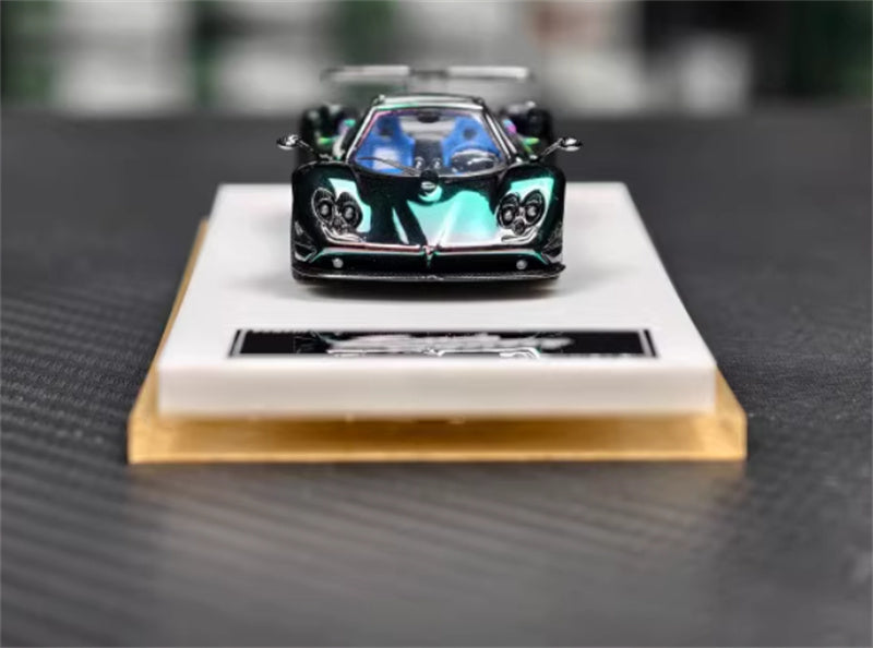 HH Model Pagani Zonda Tricolore Hidden plating discoloration - hardtop version 1:64 Car Pre-built Model view10