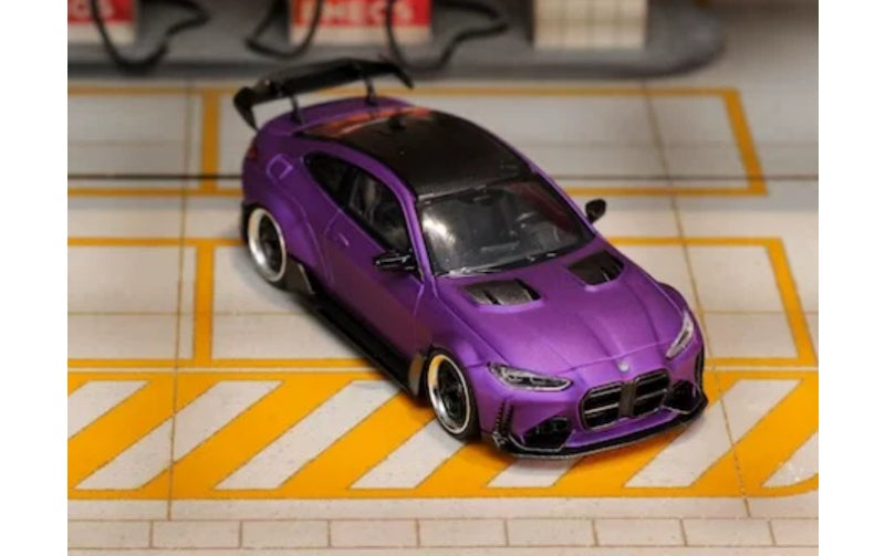 1:64 BMW M4 G82  Mute Purple SW  Limited Edition 500PCS ONLY DIECAST Model