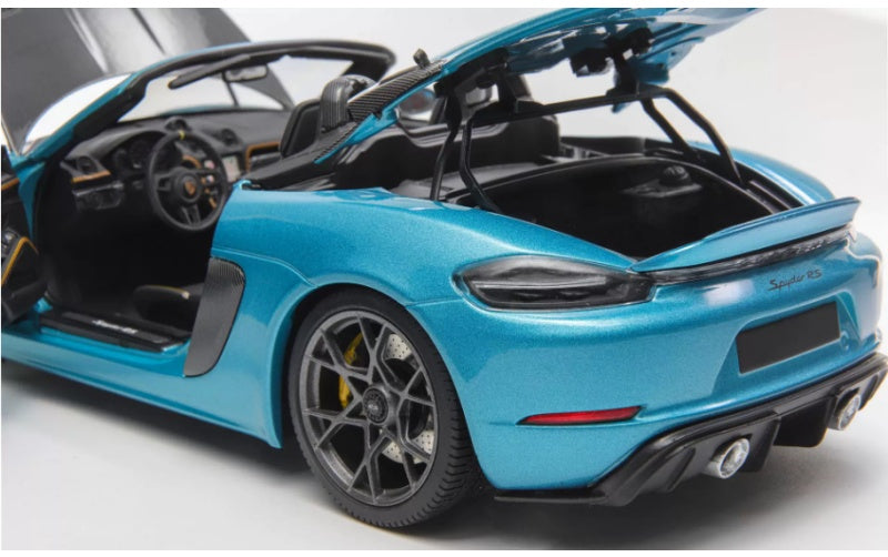 1:18 Porsche 718 Spyder RS Ipanema Blue MINICHAMPS Convertible Limited 300 pcs DIECAST Car Model