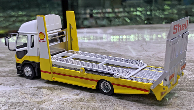 GCD Mitsubishi Fuso Fighter Double deck tow trucks right hand drive 1:64 Truck Pre-built Model view3