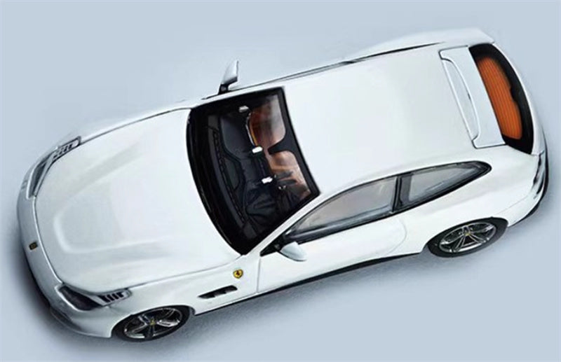 Phantom Knight Ferrari GTC4 Lusso station wagon Limited Edition 999PCS ONLY Bianco Avus 1:64 Car Pre-built Model view2