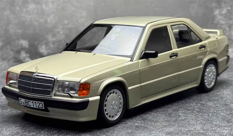 NOREV Mercedes Benz 190E 2.3-16 1984 Tail version Smoke Silver Metallic 1:18 Car Pre-built Model view1