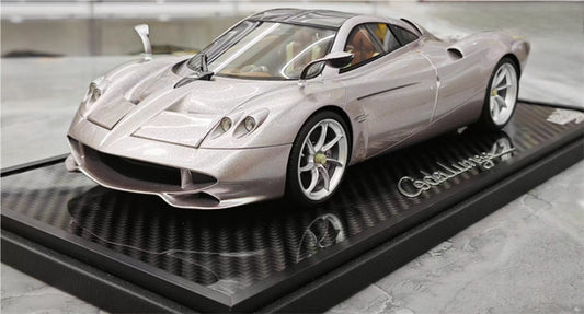 BBR MODELS PAGANI HUAYRA CODALUNGA IRIDESCENT BRONZO AYMARA Carbon fiber base Limited Edition 214PCS ONLY Leather base 1:18 Car Pre-built Model view1