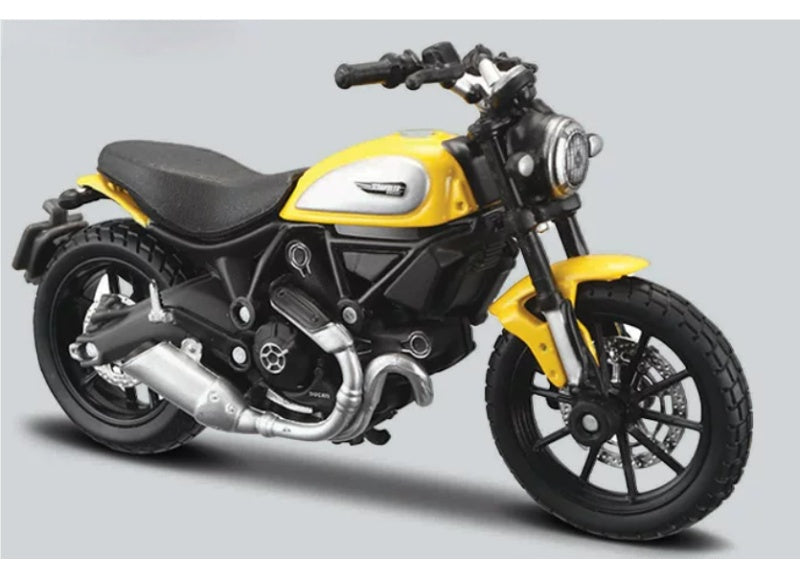 1:18 Ducati Scrambler  Yellow  Maisto  Diecast Motorcycle Model