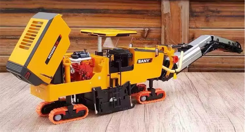 SANY SCM2000-C10 milling machine road paving door open version 1:35 Truck Pre-built Model