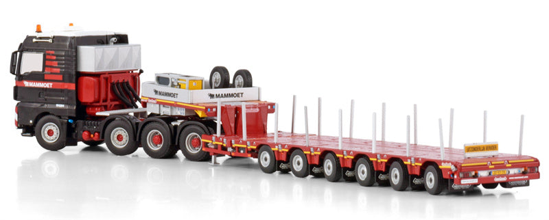 Mammoet MAN TGX XLX 8x4 with MANOOVR 6 axle trailer 1:50 Model