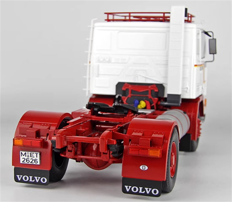 Road Kings VOLVO F12 20 Tractor trailer Luggage rack version white-red Limited Edition 1000PCS ONLY 1:18 Truck Pre-built Model view6