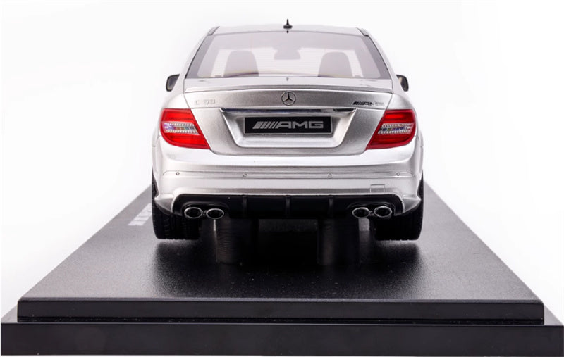 GT SPIRIT Mercedes Benz C63 AMG silver Limited Edition 1:18 Car Pre-built Model view9
