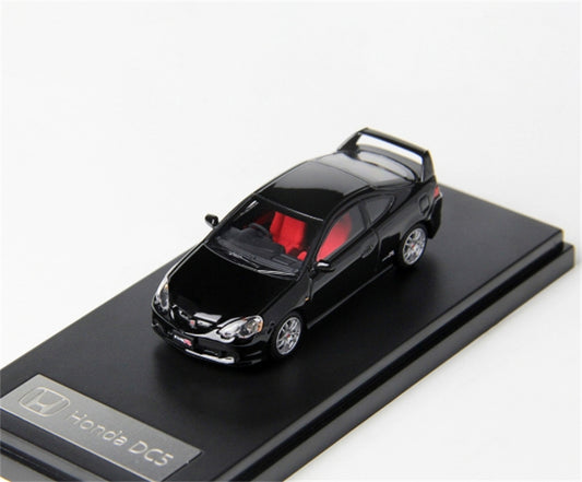 LCD-MODELS Honda Integra Type R DC5 Black 1:64 car Pre-built Model view1