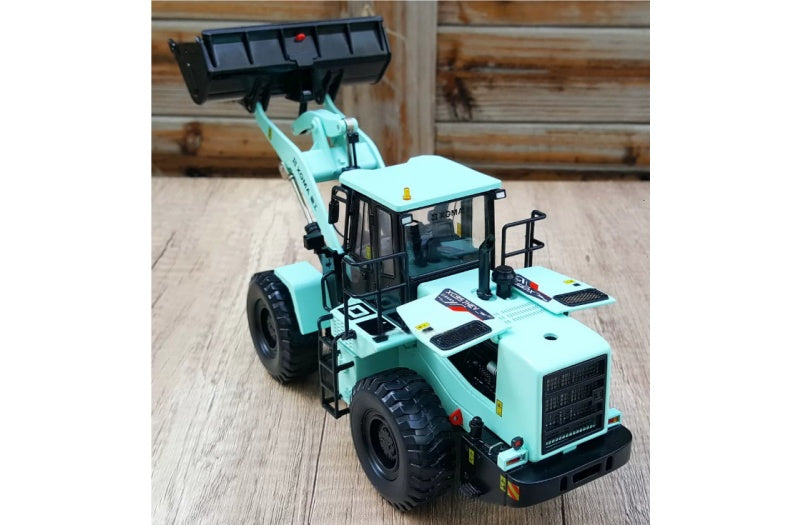 XGMA XG957HEV Hybrid new energy loader light blue 1:35 Truck Pre-built Airliner Model Display view4