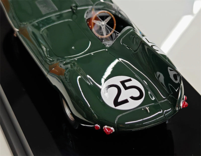 1:18 Jaguar d-type blackish green Amalgam Resin Car Model view5